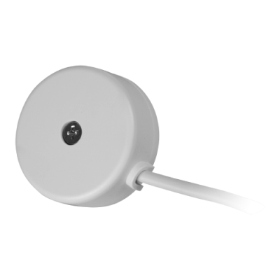 Trena redonda branca com fita métrica