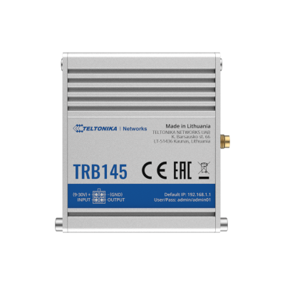 Teltonika Gateway 4G Industrial 4G Cat 1 / 3G / 2G Porta RS485-TK-TRB145