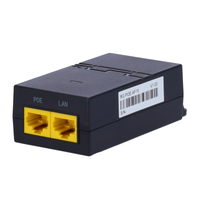 Ruijie Injetor PoE IEEE802.3af Portas RJ45 10/100/1000 Mbps-Ruijie RG-POE-AF15