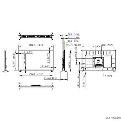 Monitor LED 4K Hikvision DS-D5050U3-1V0S