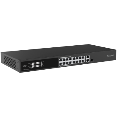 Switch PoE Cloud Uniview 16 Portas + 2 Uplink | Gestão Remota