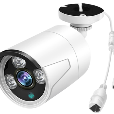 Câmara com fios (PoE) Bullet Branca 4mpx 2.8mm 20m Microfone IP66 - XMEye 28DGPOE4MP