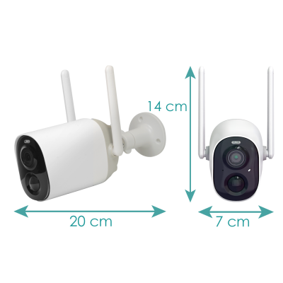 Câmara Bateria VicoHome CG7-S5-SOLAR 3MP c/ Painel Solar 5W