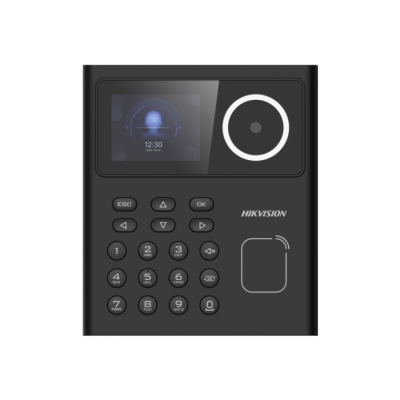 Controlo de acesso e presença Facial, cartão MF e PIN 500 utilizadores | 100.000 registos-Hikvision DS-K1T320MX