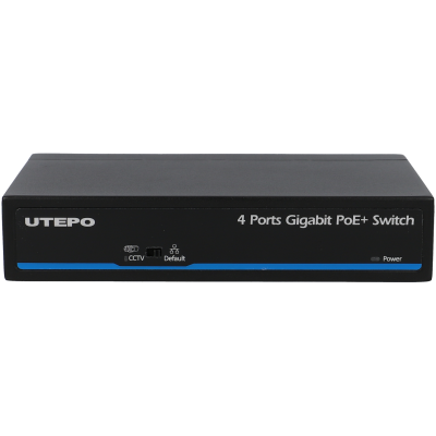 Switch UTEPO 5 portas com 4 portas PoE