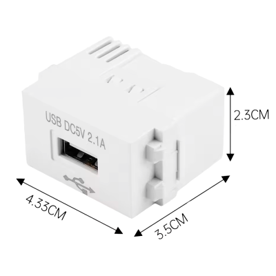 Adaptador AC 220 V para USB 5 V/2,1 A lojaCCTV TYPE128USB-220ACADAPTOR