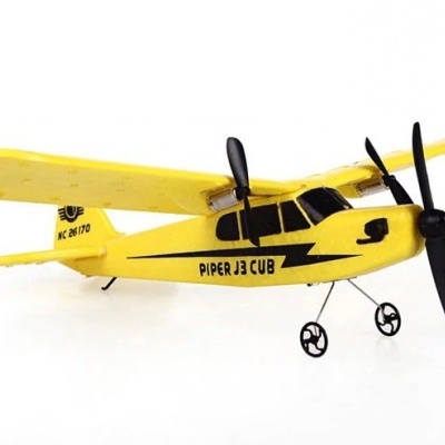 Avião Telecomandado RC radiomodelismo Cessna Amarelo 2.4ghz 2ch