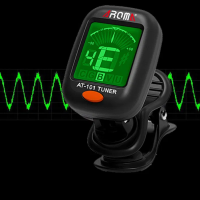 Afinador de guitarra eléctrica viola violão LED