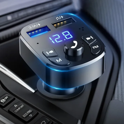 Transmissor FM leitor USB Bluetooth carregador USB Mãos Livres isqueiro carro NOVO