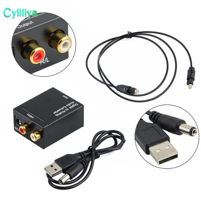 Conversor Audio Digital Fibra Óptica Coaxial para RCA Analógico