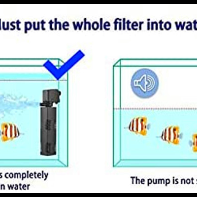 Mini Bomba de agua e filtro aquário ultra silenciosa submersível 220v