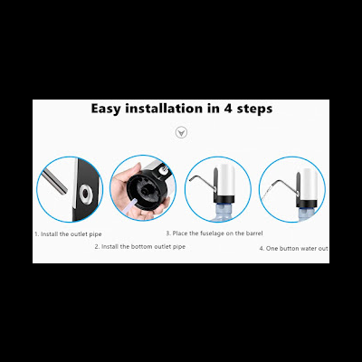 Dispensador bomba de água elétrico automático domestico com bateria