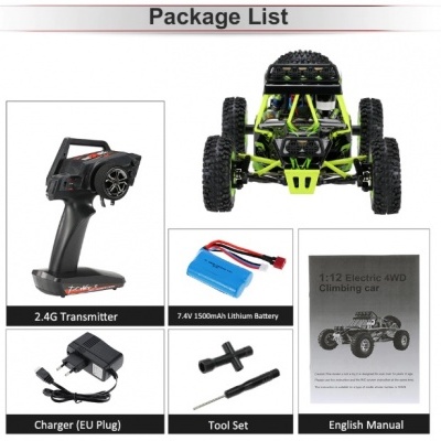 Carro telecomandado grande Radiomodelismo SUPER RAPIDO 50KM/h Wltoys TT 4X4 LED