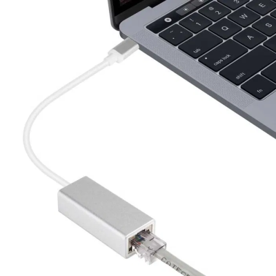Adaptador USB C para RJ 45 Ethernet 100Mbps LAN