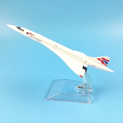 Modelo Miniatura Avião Concorde companhia aérea British Airways