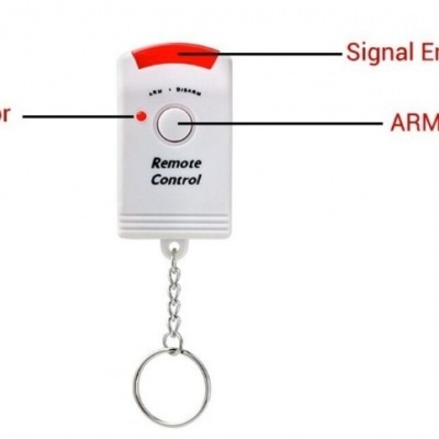 Alarme com sensor de movimentos segurança sirene com comando