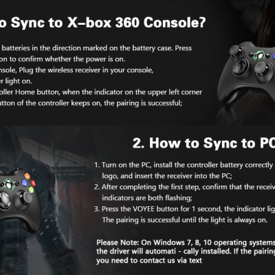 Comando XBOX 360 Windows sem fios Consola Joystick NOVO