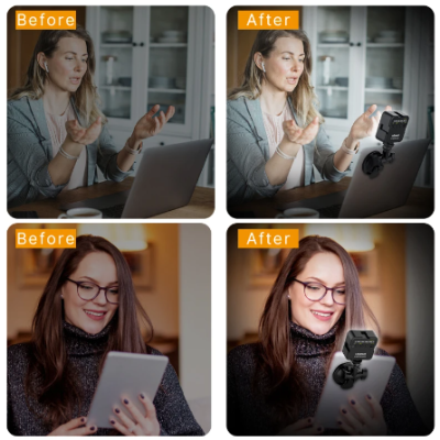 ULANZI VL49 6w LED Camara vídeo bateria 2000mah 5500k iluminação fotográfica