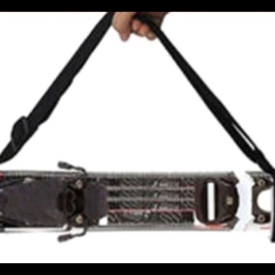 Suporte para prancha de snowboard em metal com almofadas e tiras pretas