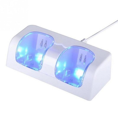 Pack 2 baterias com carregador LED comandos consola Nintendo WII