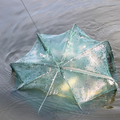 Armadilha automática rede de pesca peixes camarão hexágono