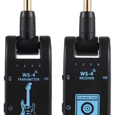 Kit emissor transmissor receptor wireless sem fio guitarra baixo piano amplificador coluna jack 6.35mm