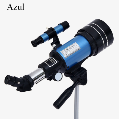 Telescopio astronomico alta potencia cosmos estrelas galaxias lua tripé espaço