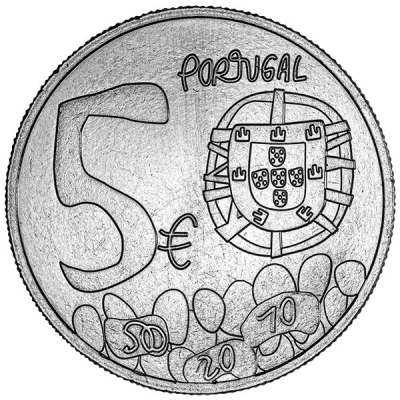 Moeda comemorativa 5€ 5 EUROS O Conhecimento 2024 Desenhar a moeda NOVO