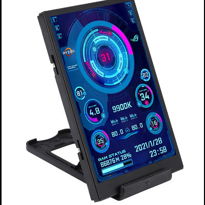 LCD Tela secundária computador Display CPU GPU RAM USB NOVO