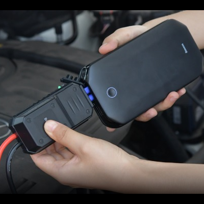 Booster carregador emergência baterias carro 12V power bank USB e lanterna