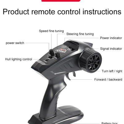 Barco telecomandado RAPIDO radio controle RC Lago Rio Mar