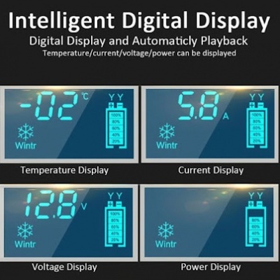 Carregador bateria 12V 6A Carro autocaravana moto LCD