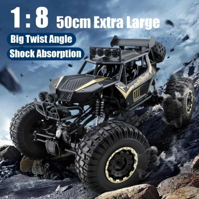 Carro telecomandado GIGANTE 1:8 50cm Buggy Jipe todo terreno TT 4X4 LED