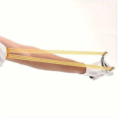 Fisga borracha caça brinquedo profissional elastico triplo