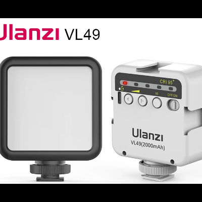 ULANZI VL49 6w LED Camara vídeo bateria 2000mah 5500k iluminação fotográfica