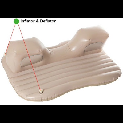 Cama Colchão Insuflável Banco Carro com Bomba para Viagem Camping