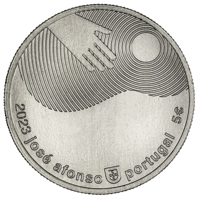 Moeda comemorativa 5€ Zeca Afonso 2023 José Afonso Francisco Providência