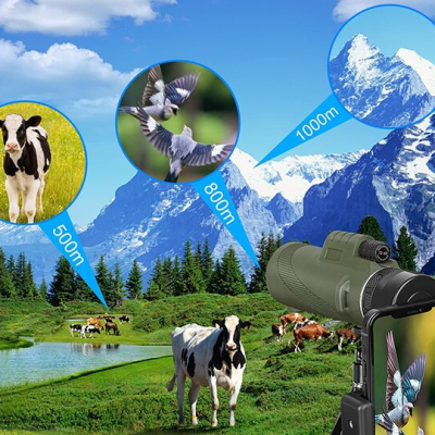 Telescopio portatil monoculo binoculos telescopico longa distancia