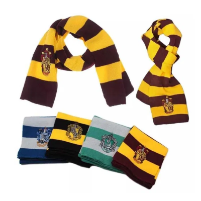 Cachecol NOVO Harry Potter crianças Gryffindor Slytherin Ravenclan Hufflepuff