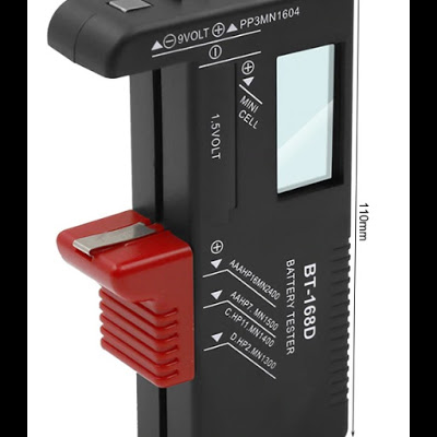 Medidor Teste carga baterias pilhas Digital Universal