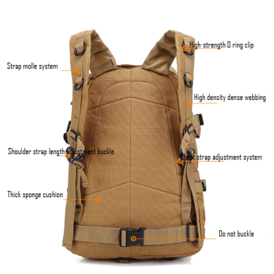 Mochila castanha com sistema de alças ajustáveis e espuma nas costas