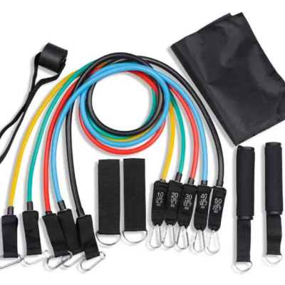 Kit de treino com Elásticos Bandas de Resistência Treino Fitness Desporto