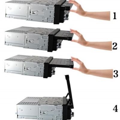 Rádio carro 1 din com LCD Touch retractil opel volkswagen toyota citroen peugeot mercedes audi bmw