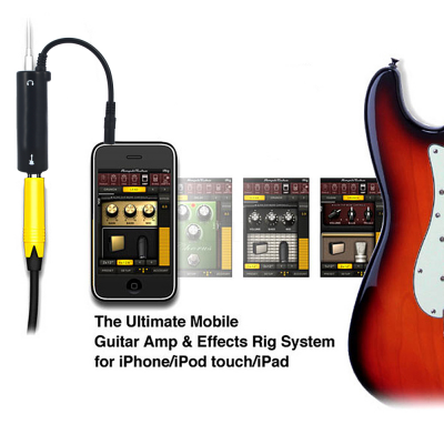 Adaptador iRig Amplificador Efeitos Guitarra eletrica para telemovel Apple