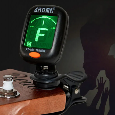 Afinador de guitarra eléctrica viola violão LED