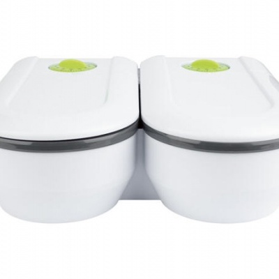 Alimentador dispensador duplo cão gato animais com temporizador até 48h gelo