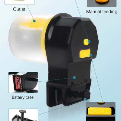 Alimentador automático aquário peixes tartarugas eletrónico 2 TANQUES