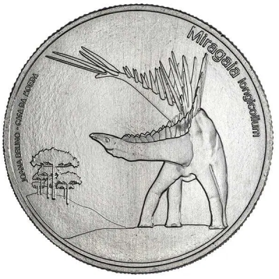 Moeda comemorativa 5€ Miragaia Longicollum 2023 5 Euros Dinossauros