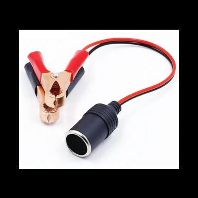 Adaptador isqueiro pinças bateria 12v carro