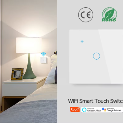 Tomada Inteligente WiFi com Botão Touch Controle por Voz, App e Automação Alexa Google Home Tuya Smart Life